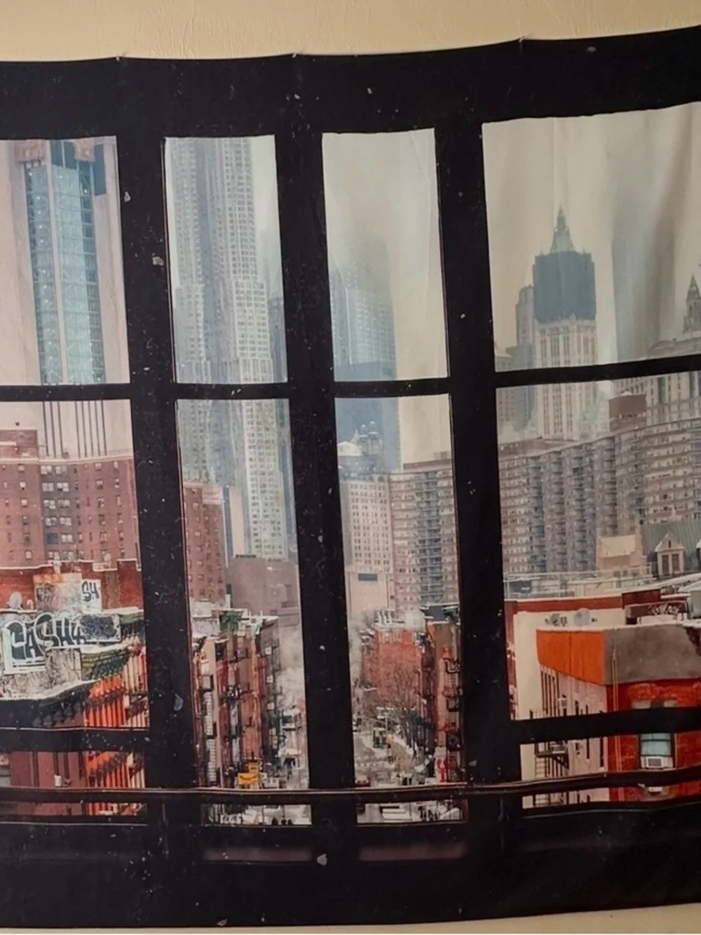 New York City Window Tapestry Large 88